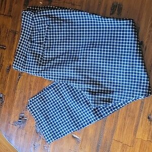 Old Navy Black and White Plaid Pants
